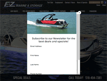 Tablet Screenshot of ezmarineandstorage.com